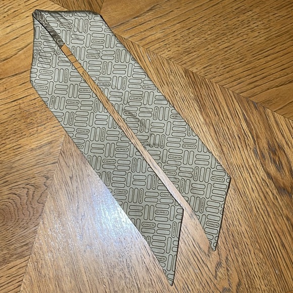 COACH LOZENGE PRINT SILK SCARF - Picture 3 of 5